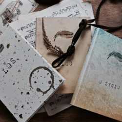 Zestaw książek "blog", "o życiu" i "los"